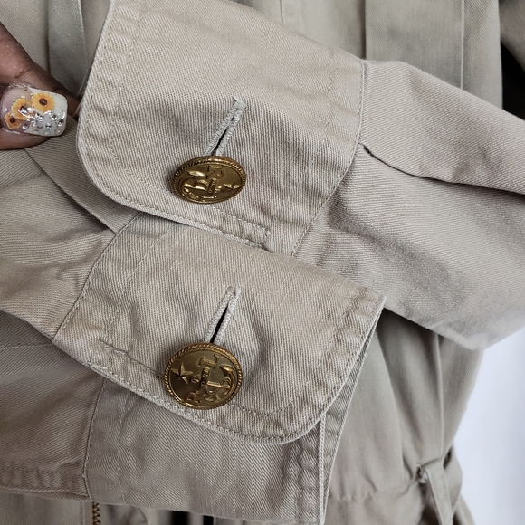 Rare Vintage Ralph Lauren Country Military Romper - Brown Blue Yellow Red - Picture 4 of 11